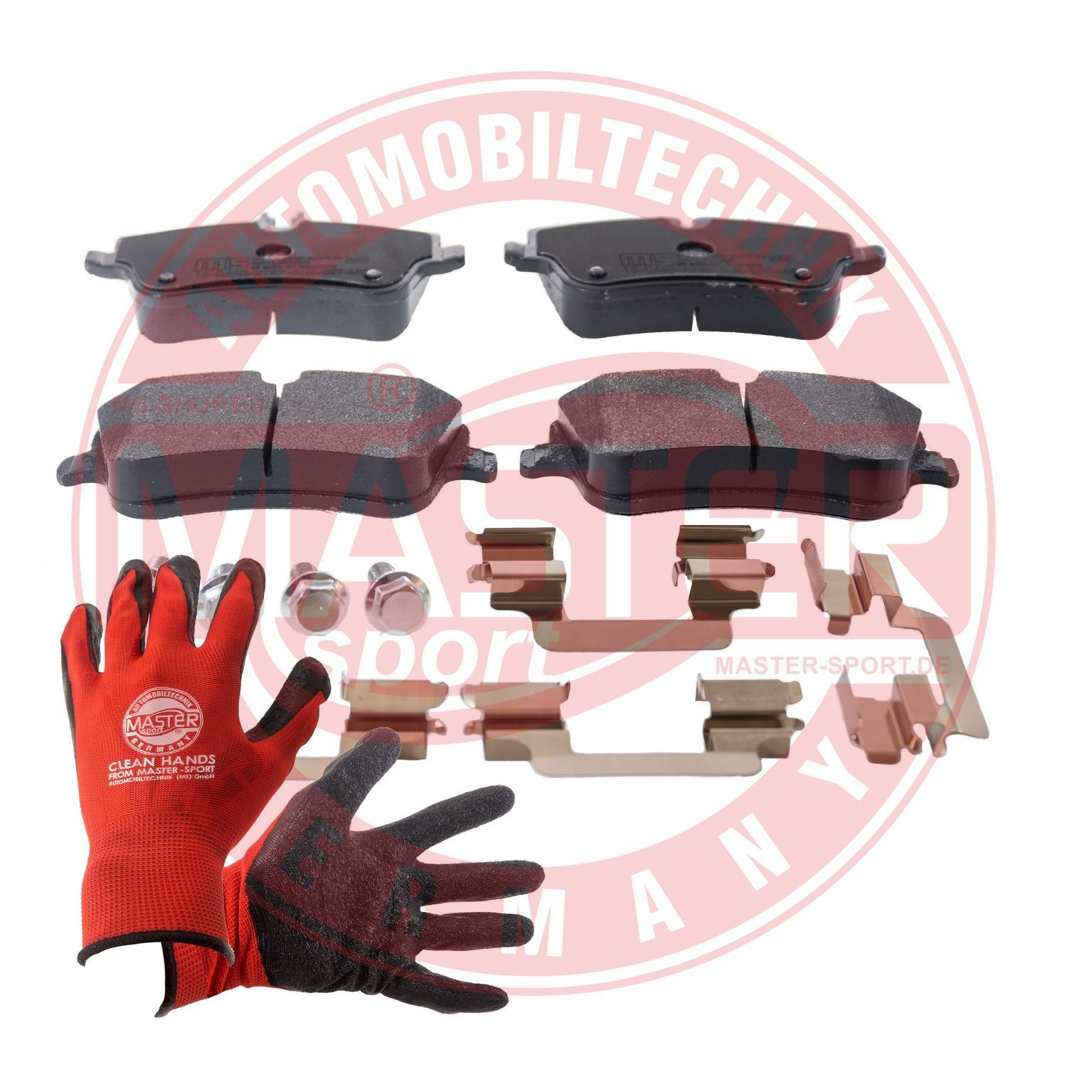 Zestaw klocków hamulcowych, hamulce tarczowe MASTER-SPORT GERMANY 13046027272N-SET-MSP