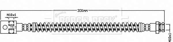 Przewód hamulcowy elastyczny BORG & BECK BBH8667