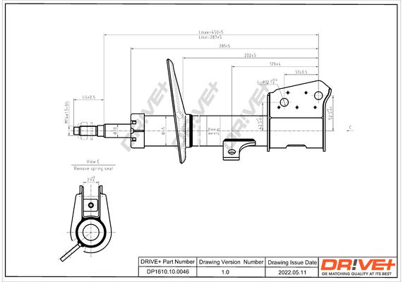Amortyzator DR!VE+ DP1610.10.0046