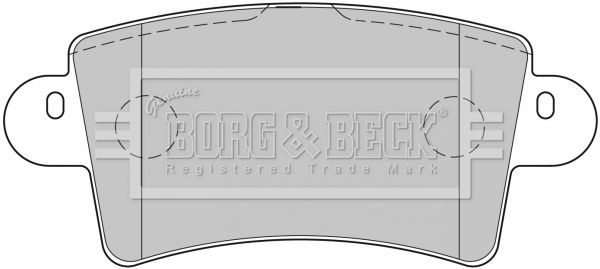 Zestaw klocków hamulcowych, hamulce tarczowe BORG & BECK BBP1773