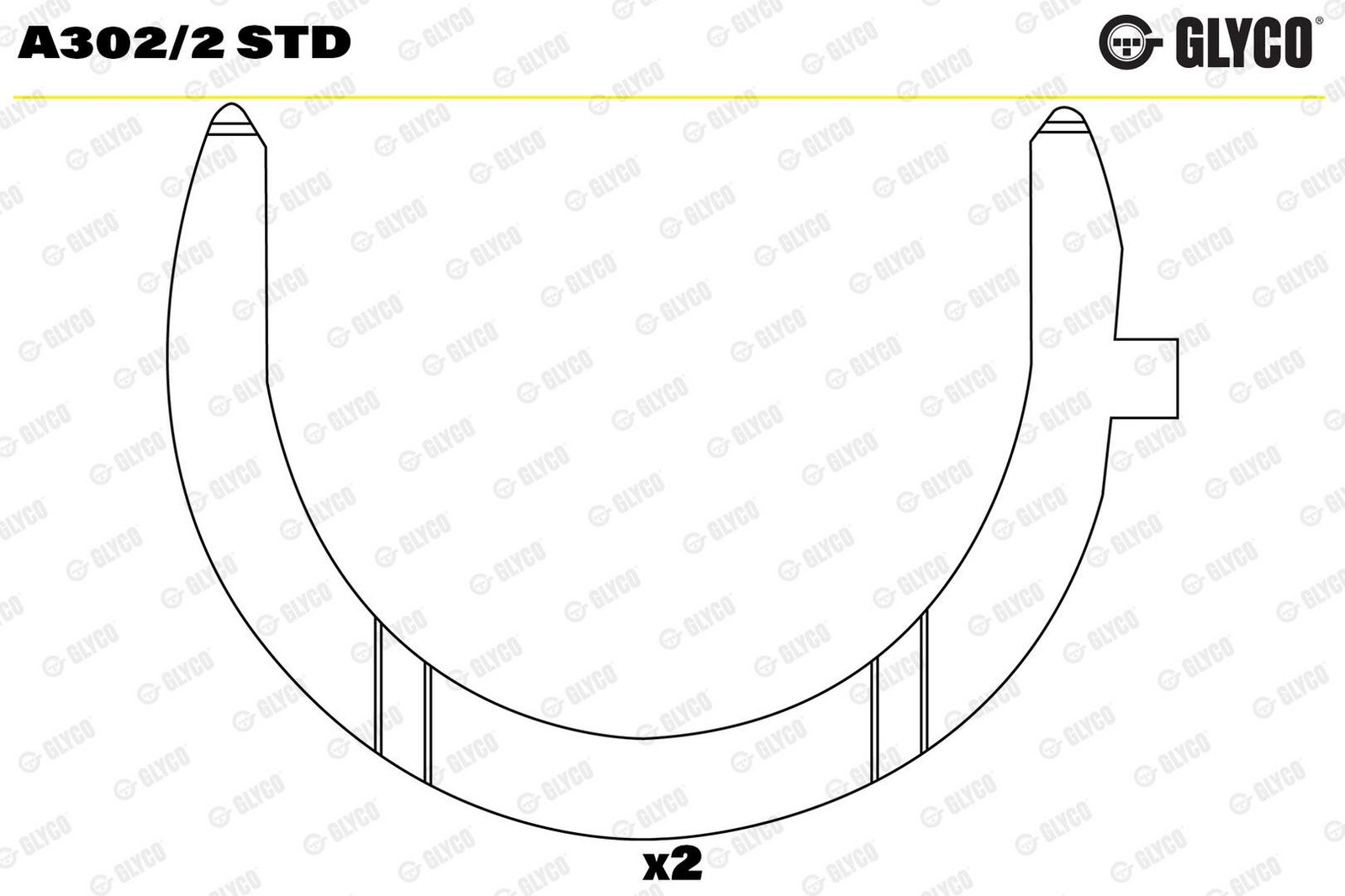 Saiba distantier, arbore cotit GLYCO A302/2 STD