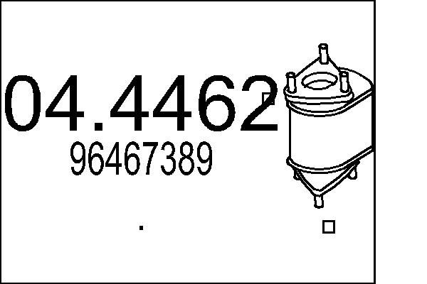 Katalizator MTS 96467389