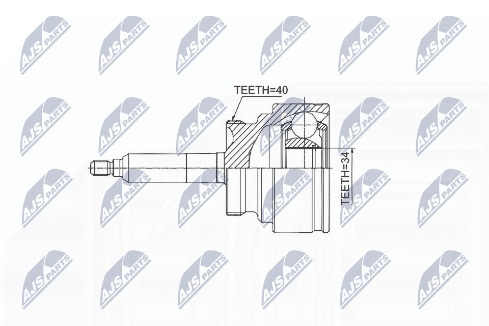 Zestaw przegubu, wał napędowy NTY NPZ-DW-031