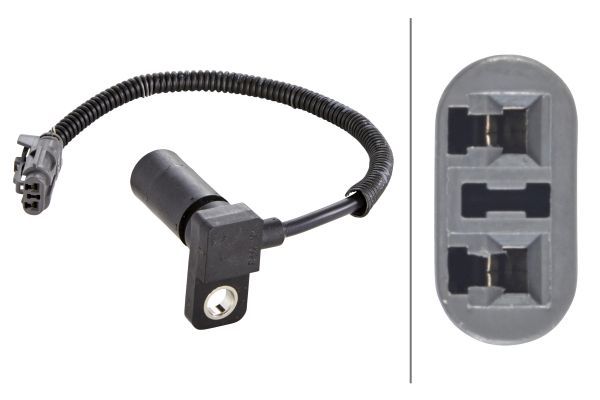 Czujnik, prędkość pojazdu / prędkość obrotowa HELLA 6PU 009 145-061