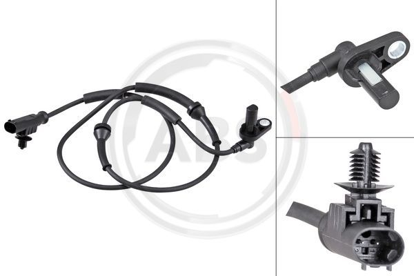 Czujnik, prędkość obrotowa koła A.B.S. 30806