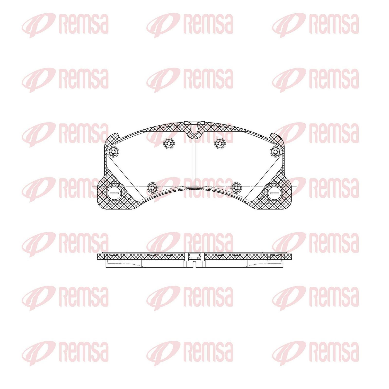 Zestaw klocków hamulcowych, hamulce tarczowe KAWE 134545