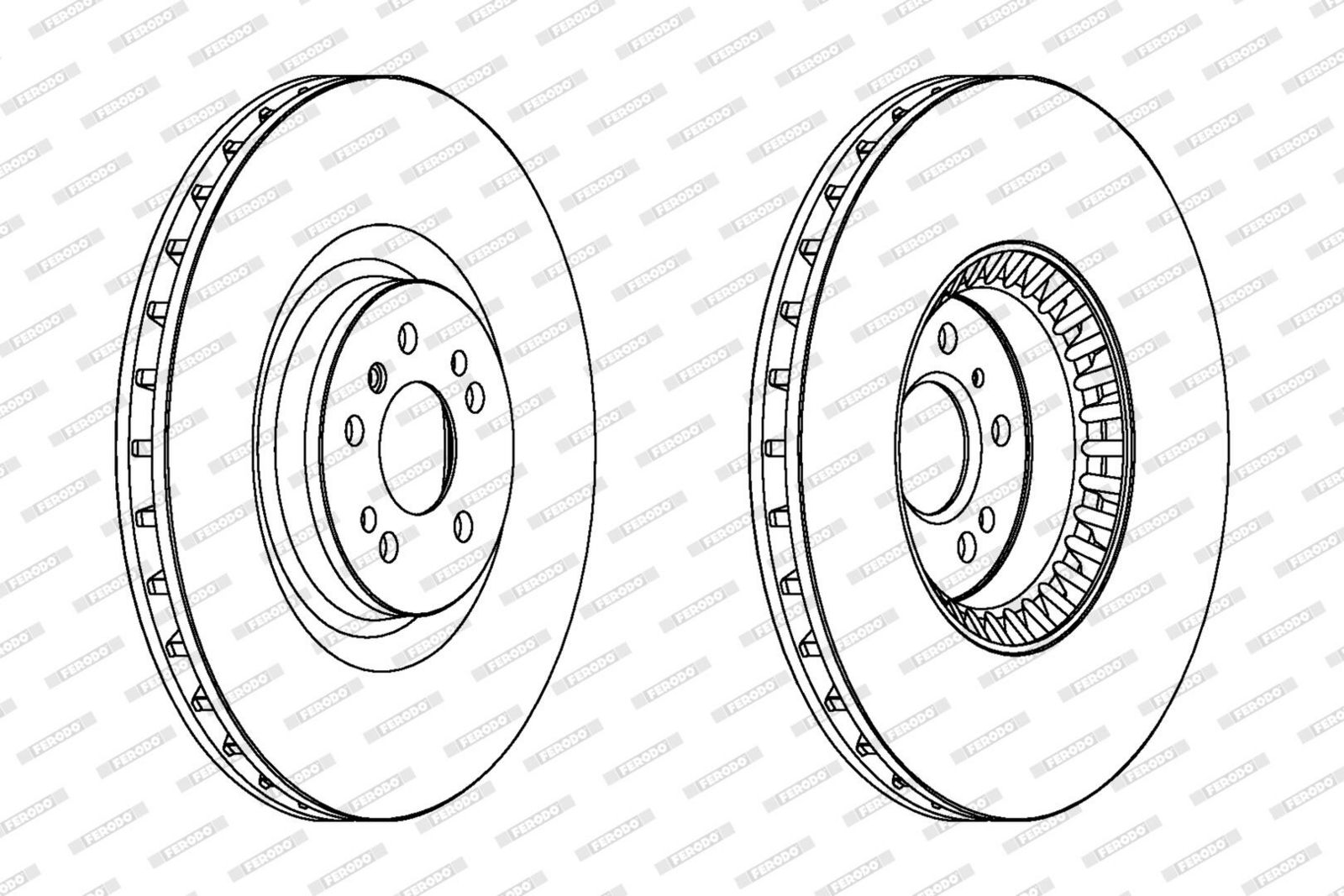 Disc frana FERODO PREMIER DDF1534C-1