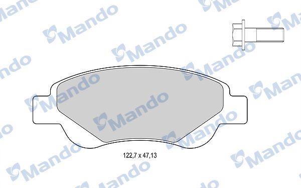 Zestaw klocków hamulcowych, hamulce tarczowe MANDO MBF015479