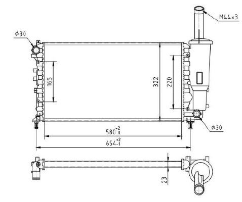 Radiator, racire motor MTR 13054554