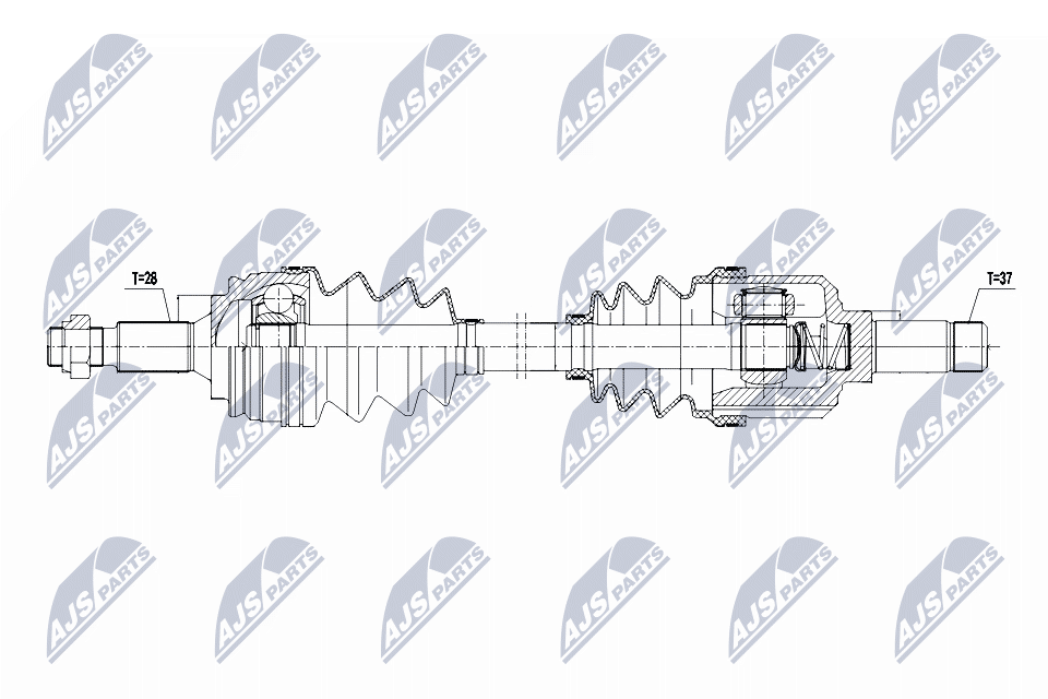 Wał napędowy NTY NPW-PE-119