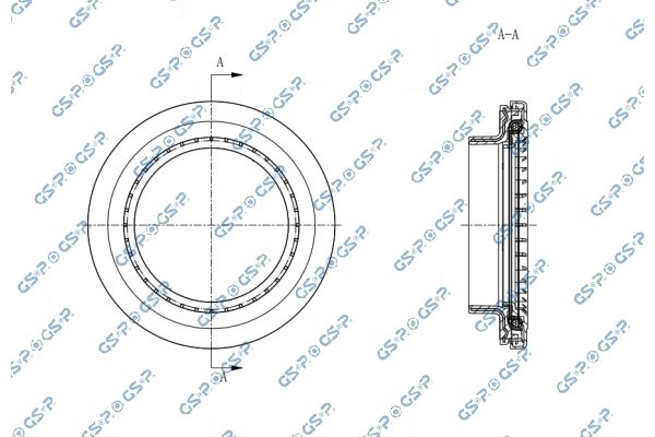 Łożysko walcowe, mocowanie amortyzatora GSP 537056