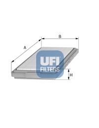 Filtr powietrza UFI 30.906.00