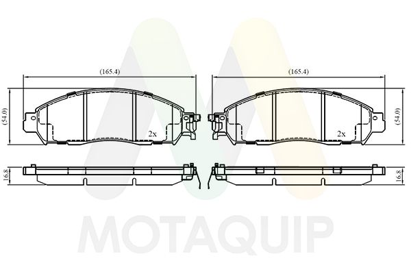 set placute frana,frana disc MOTAQUIP LVXL1909