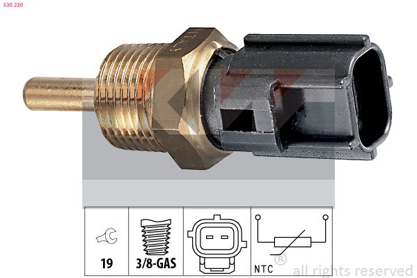 Czujnik, temperatura płynu chłodzącego KW 530 230