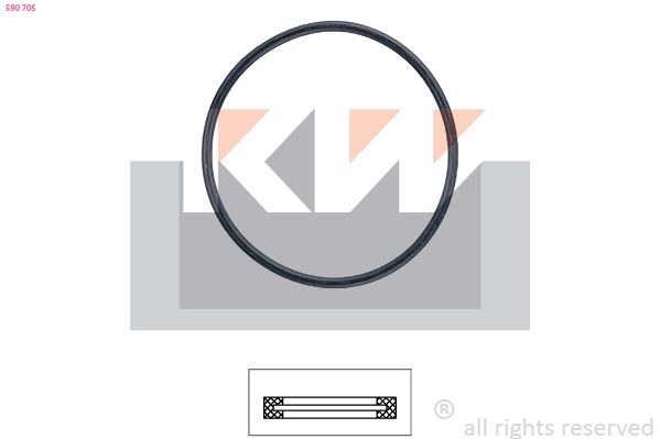Uszczelka, termostat KW 590 705