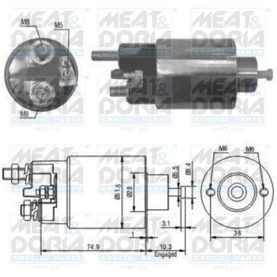 Włącznik elektromagnetyczny, rozrusznik MEAT & DORIA 46029