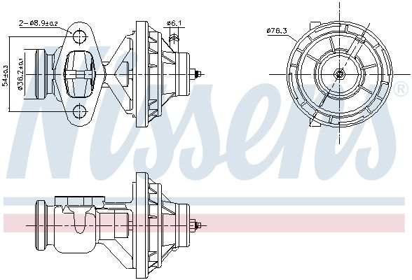 Supapa EGR NISSENS 98342