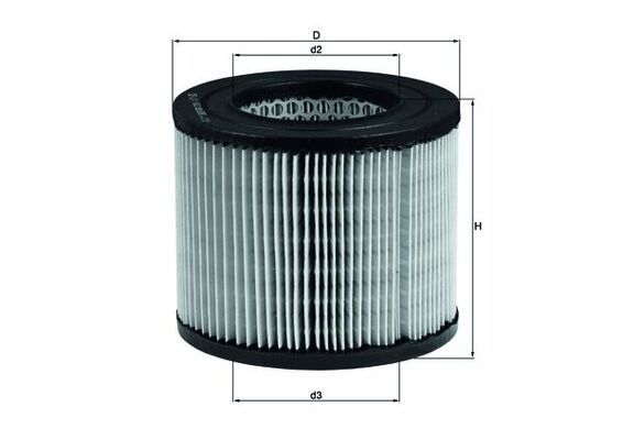 Vzduchový filtr MAHLE LX 162