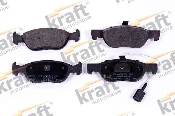 Sada brzdových destiček, kotoučová brzda KRAFT AUTOMOTIVE 6003180