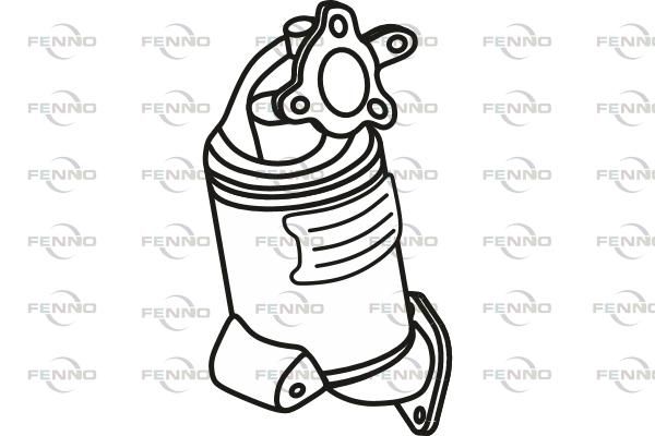 Filtr sadzy / filtr cząstek stałych, układ wydechowy FENNO 289902A760