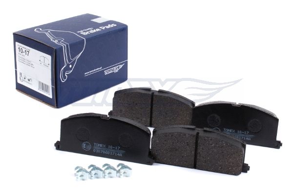Levně Sada brzdových destiček, kotoučová brzda TOMEX Brakes 10-17