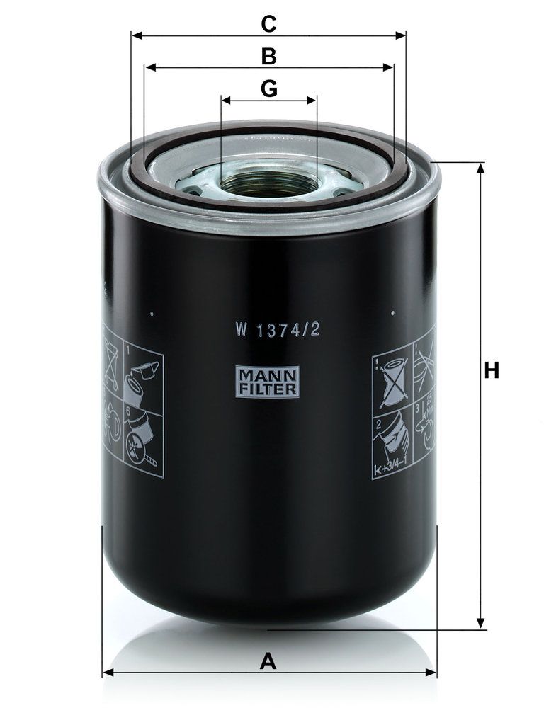 Levně Hydraulický filtr, automatická převodovka MANN-FILTER W 1374/2