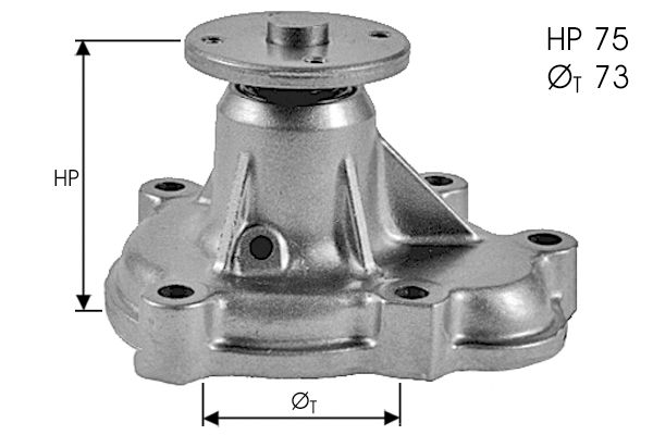 Pompe à eau, refroidissement du moteur
