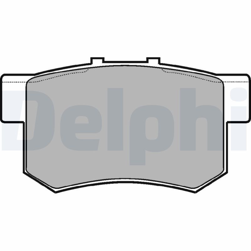 Sada brzdových platničiek kotúčovej brzdy DELPHI LP948