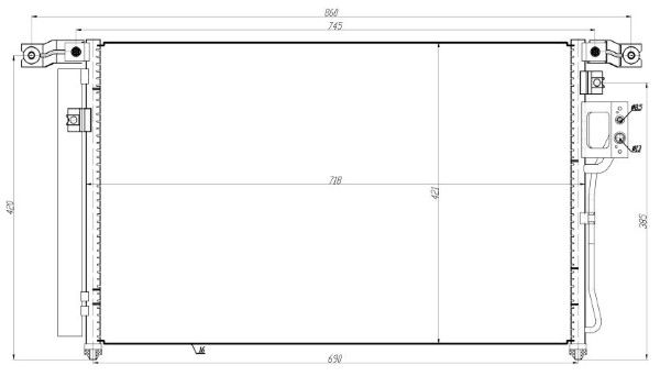 Condensator, climatizare MTR 13054686