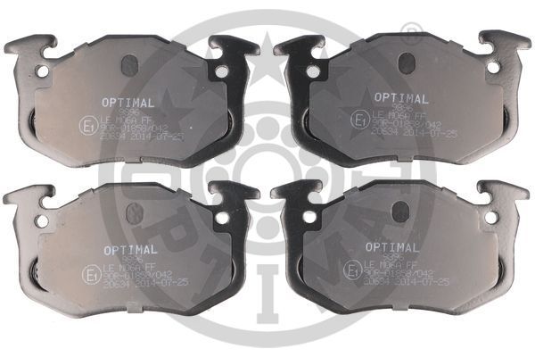 Zestaw klocków hamulcowych, hamulce tarczowe OPTIMAL BP-09896