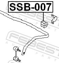 Levně Držák, Příčný stabilizátor FEBEST SSB-007