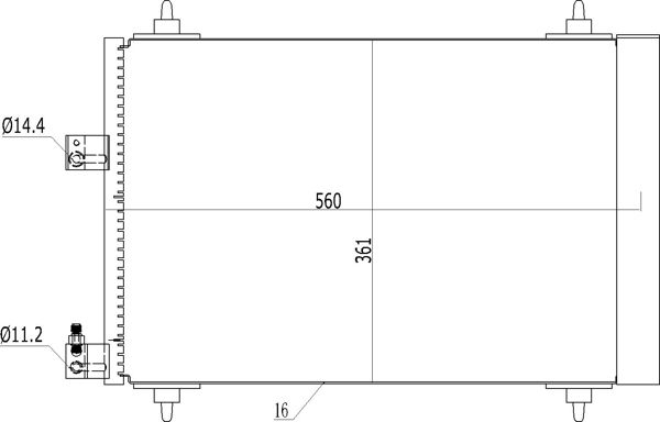 Skraplacz, klimatyzacja HART 606 541