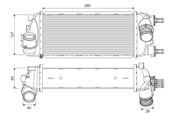 Kompressoriõhu radiaator