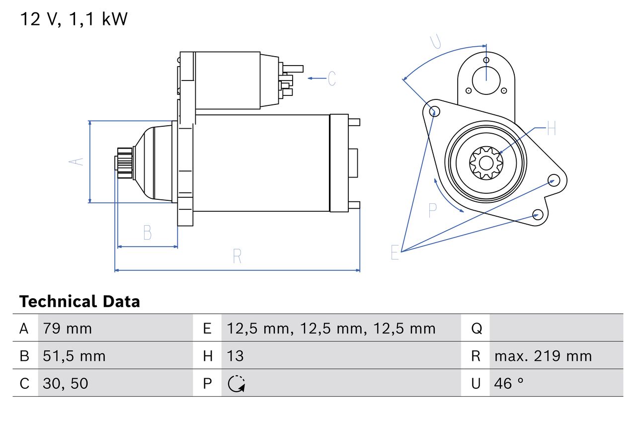 starter BOSCH 0 986 026 870