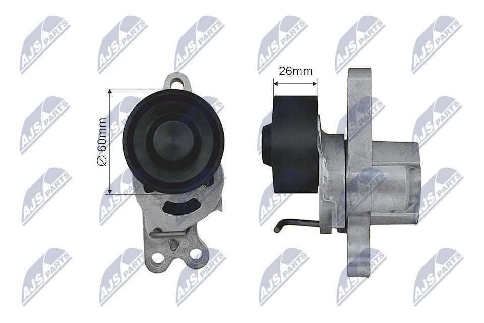 Rolka napinacza, pasek klinowy wielorowkowy NTY RNK-CT-030