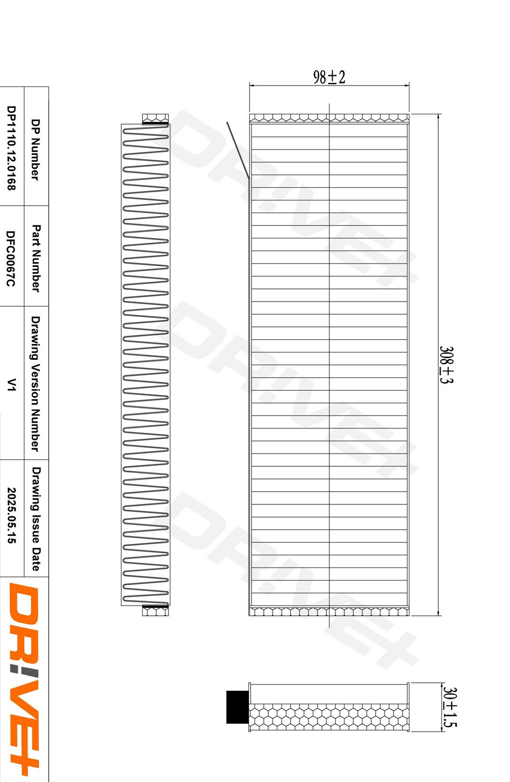 Filtru, aer habitaclu Dr!ve+ DP1110.12.0168