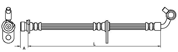 Furtun frana METZGER 4111081