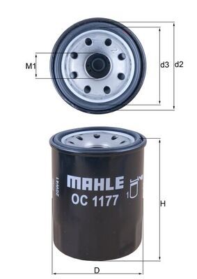 Olejový filter MAHLE OC 1177