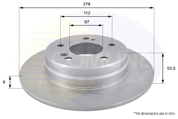 Tarcza hamulcowa COMLINE ADC1616