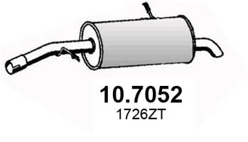 Tłumik końcowy ASSO 10.7052