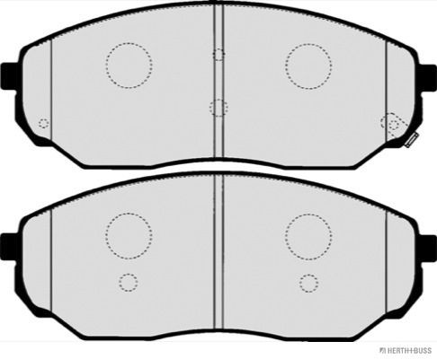 Levně Sada brzdových destiček, kotoučová brzda HERTH+BUSS JAKOPARTS J3600318