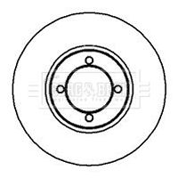 Tarcza hamulcowa BORG & BECK BBD4860