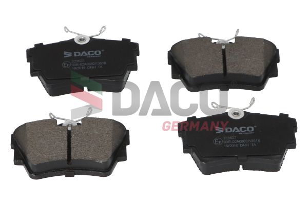Zestaw klocków hamulcowych, hamulce tarczowe DACO GERMANY 323627
