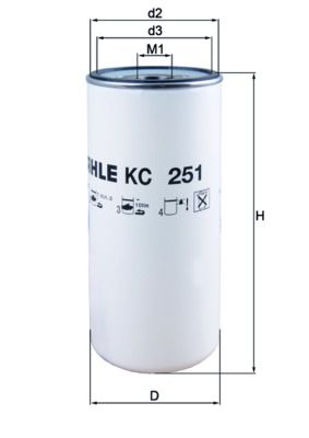 Palivový filtr KNECHT KC 251