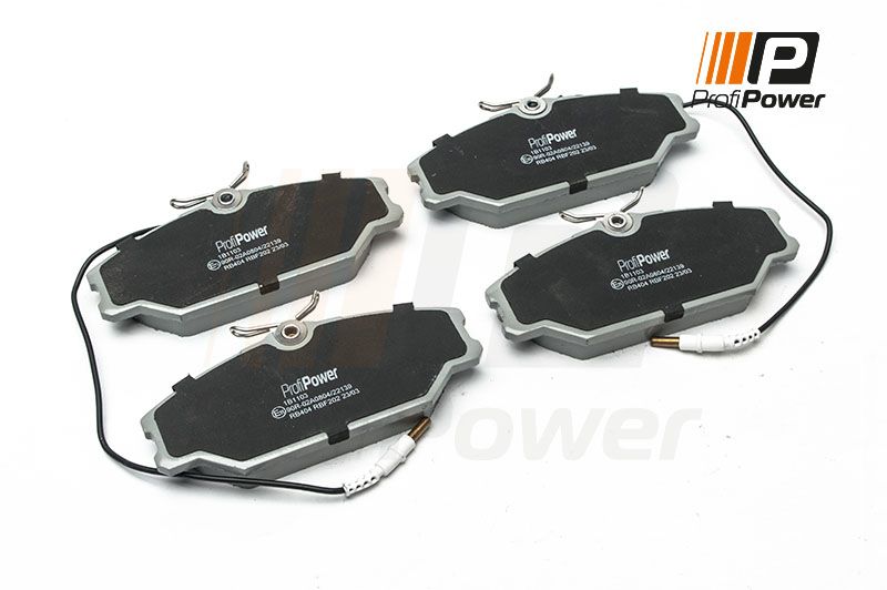 Levně Sada brzdových destiček, kotoučová brzda ProfiPower 1B1103