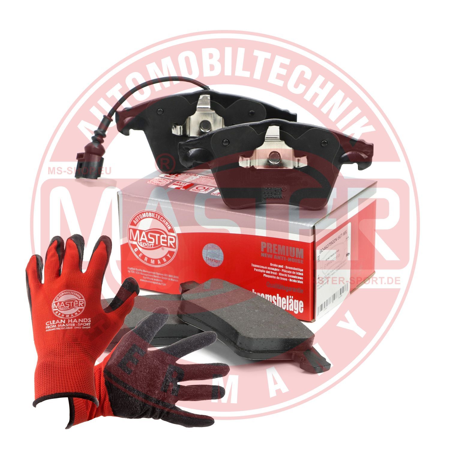 Zestaw klocków hamulcowych, hamulce tarczowe MASTER-SPORT GERMANY 13046071922N-SET-MSP