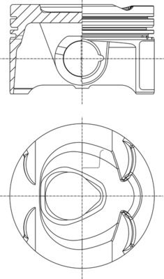 Tłok MAHLE 001 PI 00164 000