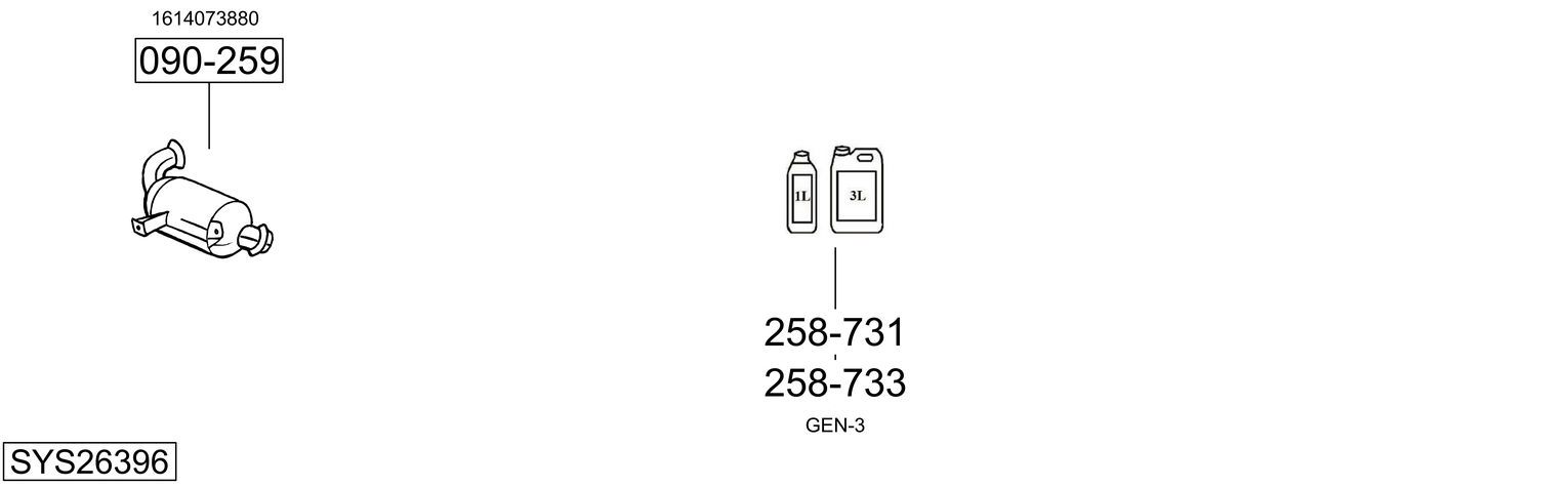 Układ wydechowy BOSAL SYS26396