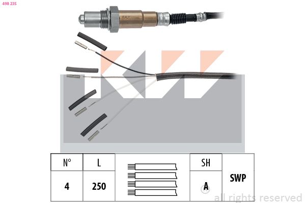Sonda lambda KW 498 235