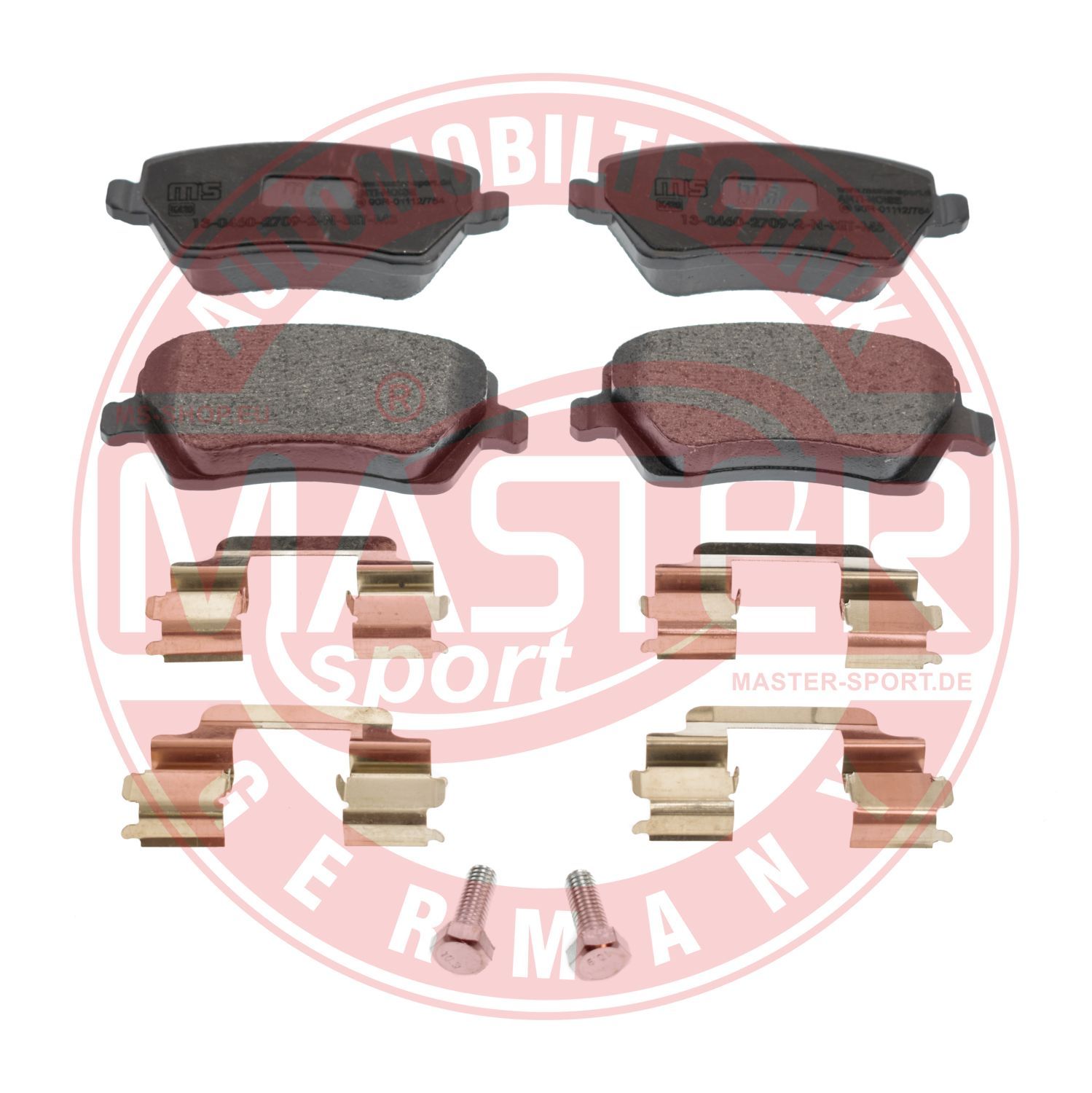 Zestaw klocków hamulcowych, hamulce tarczowe MASTER-SPORT GERMANY 13046027092N-SET-MS